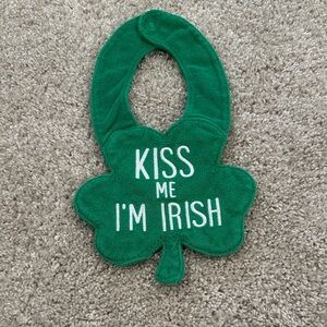 Carter's Green Shamrock Bib